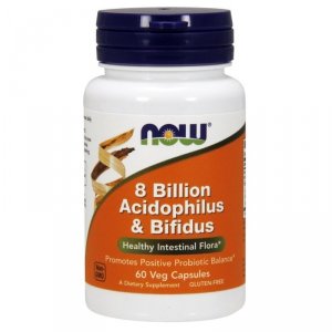 NOW FOODS 8 Billion Acidophilus & Bifidus - Probiotyk (60 kaps.)