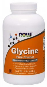 NOW FOODS Glycine Pure Powder - Glicyna (454 g)