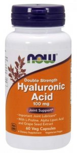 NOW FOODS Kwas Hialuronowy 100 mg (60 kaps.)