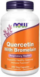 NOW FOODS Quercetin With Bromelain (240 kaps.)