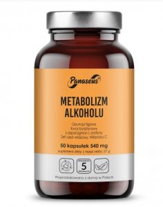 PANASEUS Metabolizm alkoholu (50 kaps.)