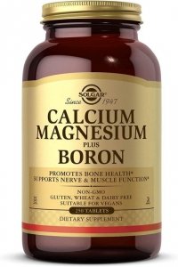 SOLGAR Calcium Magnesium plus Boron - Wapń, Magnez Plus Bor (250 tabl.)