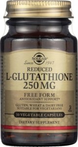 SOLGAR Reduced L-Glutathione - Zredukowany L-glutation 250 mg (30 kaps.)