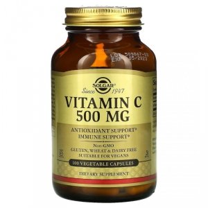 SOLGAR Vitamin C - Witamina C  500 mg (100 kaps.)