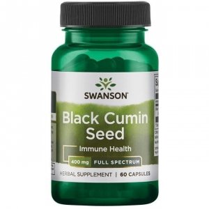 SWANSON Black Cumin Seed - Nasiona czarnego kminu 400 mg (60 kaps.)