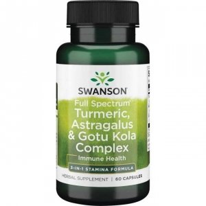 SWANSON Full Spectrum Turmeric Astragalus & Gotu Kola Complex (60 kaps.)