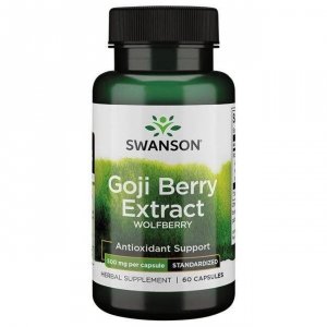 SWANSON Goji extract 500 mg - Ekstrakt z owoców goji (60 kaps.)