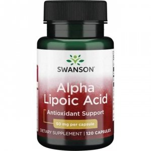 SWANSON Kwas alfa liponowy 50 mg, ALA (120 kaps.)