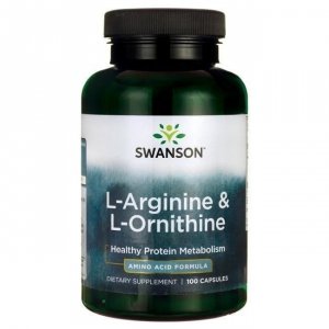 SWANSON L-Arginina & L-Ornityna (100 kaps.)
