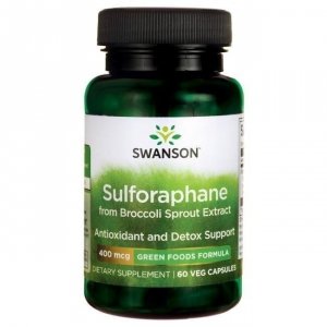SWANSON Sulforaphane from Broccoli Sprout Extract - Sulforafan 400 mcg (60 kaps.)