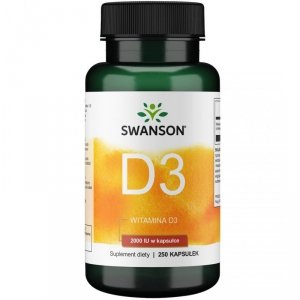SWANSON Witamina D3 2000 IU (250 kaps.)