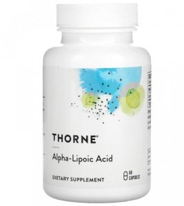 THORNE RESEARCH Alpha-Lipoic Acid - Kwas alfa-liponowy 300 mg (60 kaps.)