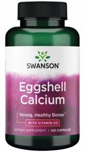 SWANSON Eggshell Calcium with Vitamin D3 (60 kaps.)