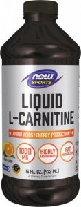 NOW FOODS L-Carnitine Liquid 1000 mg Citrus - L-Karnityna 1000 mg Smak Cytrusowy (473 ml)