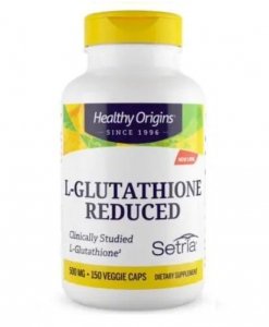 HEALTHY ORIGINS L-glutathione reduced - L-glutation zredukowany (150 kaps.)