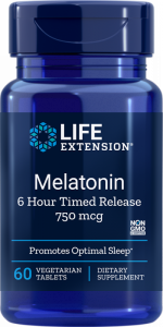 LIFE EXTENSION Melatonin 750 mcg 6 Hour Time Release (60 tabl.)