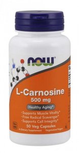 NOW FOODS L-Karnozyna 500 mg - L-Carnosine (50 kaps.)