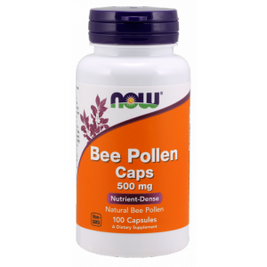NOW FOODS Bee Pollen - Pyłek Pszczeli 500 mg (100 kaps.)