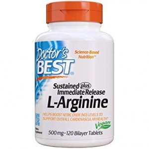 DOCTOR'S BEST Sustained Plus Immediate Release L-Arginine 500 mg (120 tabl.)