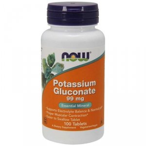 NOW FOODS Potassium Gluconate - Glukonian Potasu (100 tabl.)