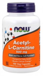 NOW FOODS Acetyl L-Karnityna HCI 500 mg (100 kaps.) 