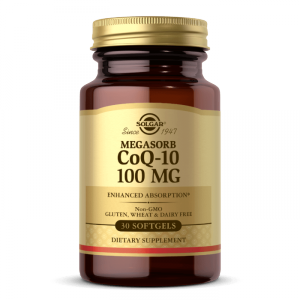 SOLGAR Megasorb CoQ-10 100 mg - Koenzym Q10 - Kaneka 100 mg (30 kaps.)