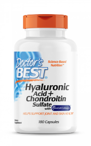 DOCTOR'S BEST Hyaluronic Acid + Chondroitin Sulfate with BioCell Collagen (180 kaps.)
