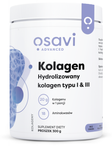 OSAVI Kolagen Hydrolizowany typu I & III (300 g)