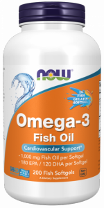 NOW FOODS Omega-3 Molecularly Distilled (Fish Softgels) (200 kaps.)