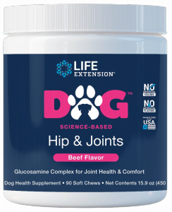 LIFE EXTENSION Dog Hip & Joints - Stawy i Biodra (90 żujek) 