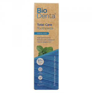BECONFIDENT BioDenta Pasta do kompleksowej pielęgnacji zębów  o smaku świeżej mięty (75 ml)