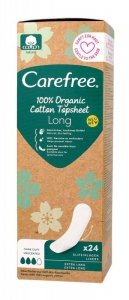 Carefree Plus 100% Organic Wkładki higieniczne - long 1op.-24szt