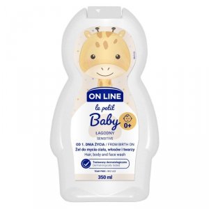 On Line Le Petit Baby Łagodny Żel 3w1 do mycia twarzy,ciała i włosów - od 1 dnia życia  350ml