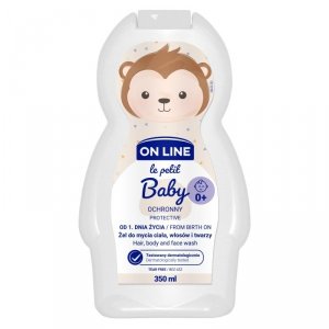 On Line Le Petit Baby Ochronny Żel 3w1 do mycia twarzy,ciała i włosów - od 1 dnia życia  350ml
