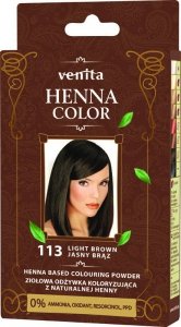 VENITA Henna Color Ziołowa Odżywka koloryzująca - 113 Jasny Brąz 1op.