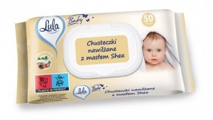 LULA Baby Chusteczki nawilżane dla niemowląt i dzieci - z masłem Shea 1op.-50szt