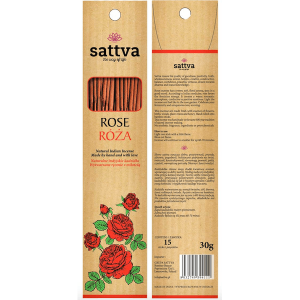 Naturalne indyjskie kadzidła - Róża, 15 x 2 g