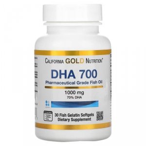 California Gold Nutrition DHA 700 Fish Oil 30kaps. 