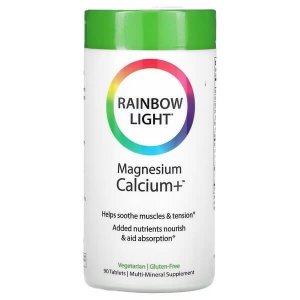 Rainbow Light Magnez + Wapń, 90 tabletek 