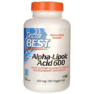 DOCTOR&#039;S BEST ALA - kwas alfa liponowy 600 mg (180 kaps.)