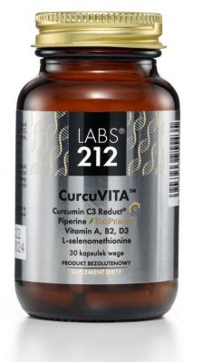 LABS212 CurcuVITA- Kurkuma z piperyną i witaminami (30 kaps.)