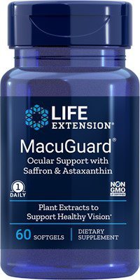 LIFE EXTENSION MacuGuard Ocular Support with Saffron & Astaxanthin (60 kaps.)