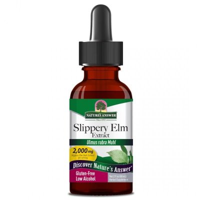 NATURE&#039;S ANSWER Slippery Elm Extract - Ekstrakt z kory wiązu czerwonego (60 ml)