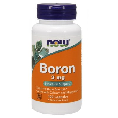 NOW FOODS Boron - Bor 3 mg (100 kaps.)