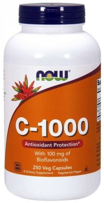 NOW FOODS C-1000 Witamina C + Bioflawonoidy Cytrusowe (250 kaps.)