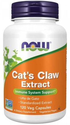 NOW FOODS Cat&#039;s Claw - Koci Pazur ekstrakt (120 kaps.)