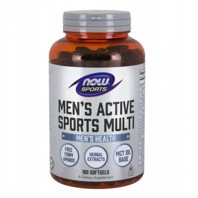 NOW FOODS Men&#039;s Active Sports Multi (180 kaps.)