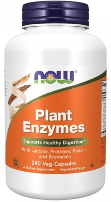 NOW FOODS Plant Enzymes - Enzymy roślinne (240 kaps.)