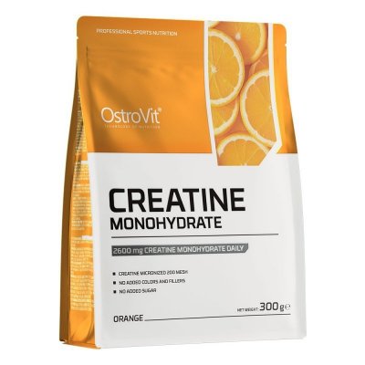OSTROVIT Monohydrat Kreatyny - smak pomarańczowy (300 g)