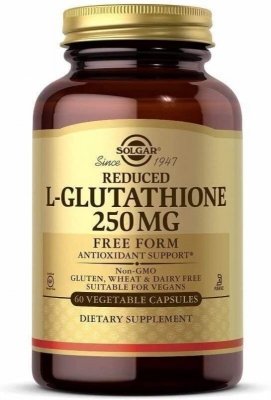 SOLGAR Reduced L-Glutathione - Zredukowany L-glutation 250 mg (60 kaps.)